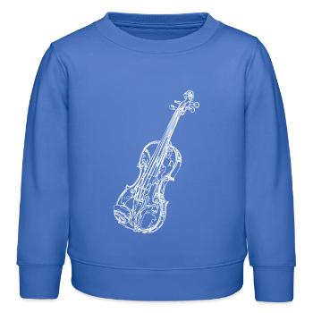 Geige - Kinder Organic Sweatshirt Mini Changer von Stanley/Stella - carolina Blue - Vorne - AI Model Kid Female (0cm)