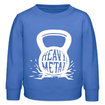 Heavy Metal - Kinder Organic Sweatshirt Mini Changer von Stanley/Stella - carolina Blue - Vorne - AI Model Kid Female (0cm)
