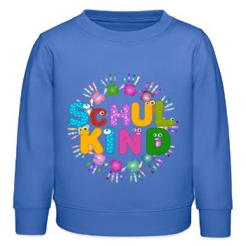 Schulkind 2026 Einschulung 2026 1. Klasse 26 - Kinder Organic Sweatshirt Mini Changer von Stanley/Stella - carolina Blue - Vorne - AI Model Kid Female (0cm)