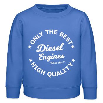 Moteurs diesel uniquement - Sweat enfant bio Stanley/Stella - carolina blue - Devant - AI Model Kid Female (0cm)