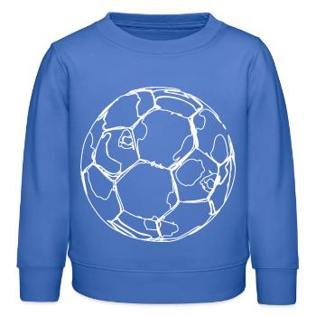 Soccer Drawing - Kids Organic Sweatshirt by Stanley/Stella - carolina blue - Front - AI Model Kid Female (0cm)
