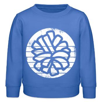 Pompons pom-pom girl - Sweat enfant bio Stanley/Stella - carolina blue - Devant - AI Model Kid Female (0cm)