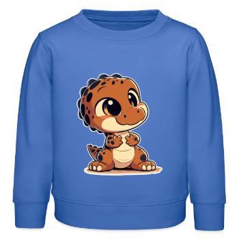T-Rex süß Baby Dino Babydino Dinobaby Geschenk - Kinder Organic Sweatshirt Mini Changer von Stanley/Stella - carolina Blue - Vorne - AI Model Kid Female (0cm)