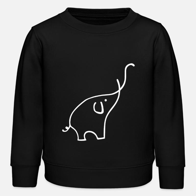 Éléphant - Sweat enfant bio Stanley/Stella - noir