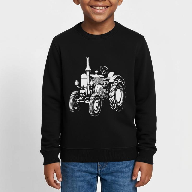 Nostalgischer Ackerheld Kinder Organic Sweatshirt Mini Changer von Stanley/Stella