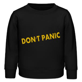 Ne paniquez pas - Sweat enfant bio Stanley/Stella - noir - Devant - AI Model Kid Male (0cm)