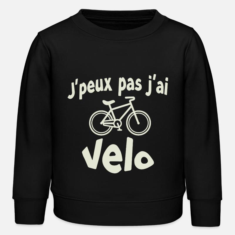 J’peux pas j’ai vélo - Sweat enfant bio Stanley/Stella - noir