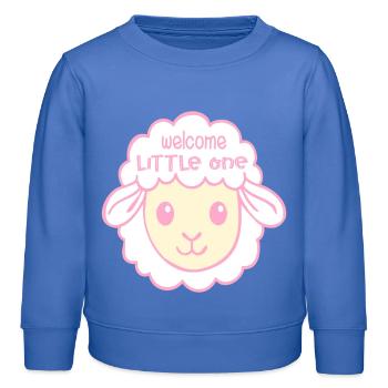 Willkommen Baby-Geburtsschafe - Kinder Organic Sweatshirt Mini Changer von Stanley/Stella - carolina Blue - Vorne - AI Model Kid Female (0cm)