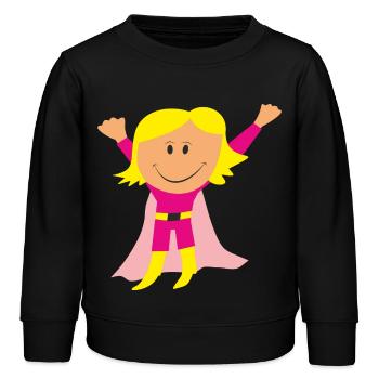 fille - Sweat enfant bio Stanley/Stella - noir - Devant - AI Model Kid Male (0cm)