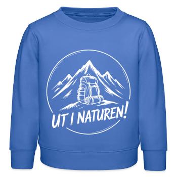 Abenteuer-Rucksackwandern - Kinder Organic Sweatshirt Mini Changer von Stanley/Stella - carolina Blue - Vorne - AI Model Kid Female (0cm)