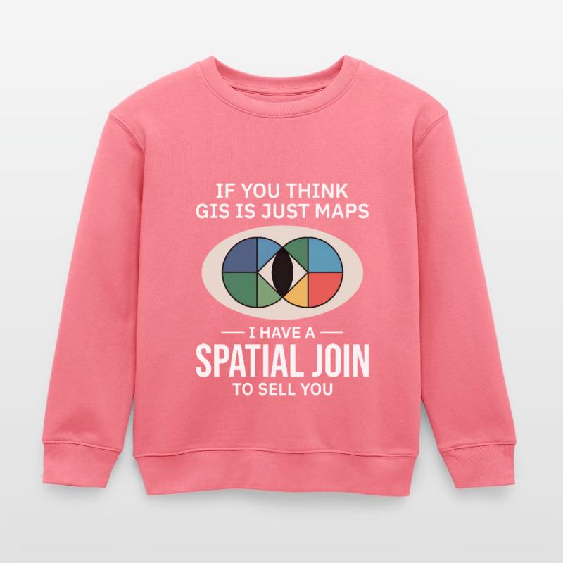 GIS Spatial Join Map Datenanalyse Kinder Organic Sweatshirt Mini Changer von Stanley/Stella