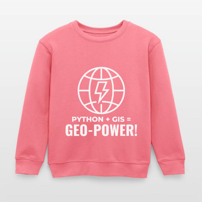 Python SIG Géo-Puissance Programmation Géospatial Sweat enfant bio Stanley/Stella