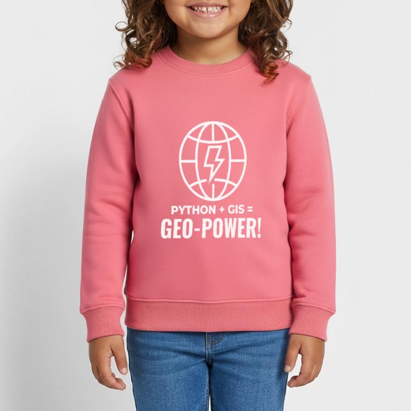Python SIG Géo-Puissance Programmation Géospatial Sweat enfant bio Stanley/Stella