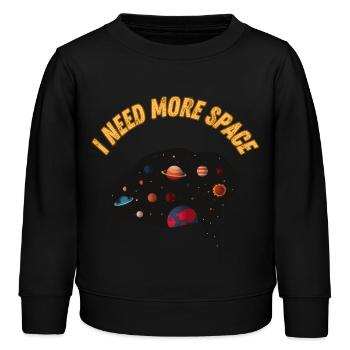 Cosmos Space Skizze für Kinder - Kinder Organic Sweatshirt Mini Changer von Stanley/Stella - Schwarz - Vorne - AI Model Kid Male (0cm)