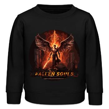 Engel - Kinder Organic Sweatshirt Mini Changer von Stanley/Stella - Schwarz - Vorne - AI Model Kid Male (0cm)