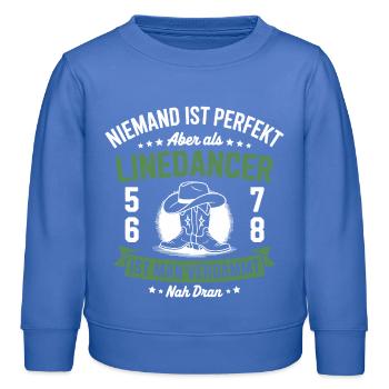 Linedance Country Western Line Dancer - Kinder Organic Sweatshirt Mini Changer von Stanley/Stella - carolina Blue - Vorne - AI Model Kid Female (0cm)