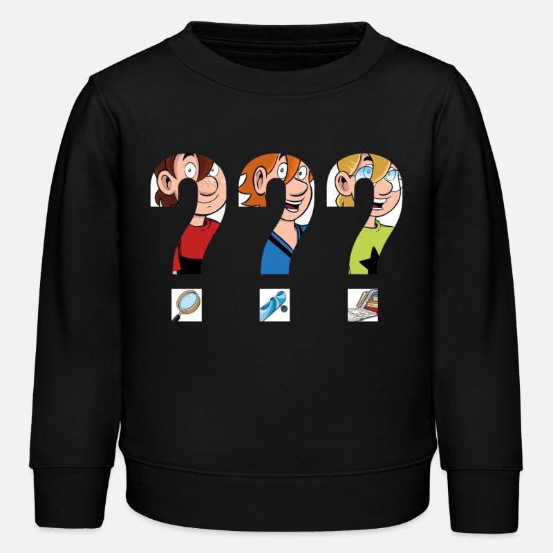 Les Trois ??? Silhouettes Enfants - Sweat enfant bio Stanley/Stella - noir