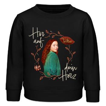 "Ein Mädchen Namens Willow" Spruch Mit Willow - Kinder Organic Sweatshirt Mini Changer von Stanley/Stella - Schwarz - Vorne - AI Model Kid Male (0cm)