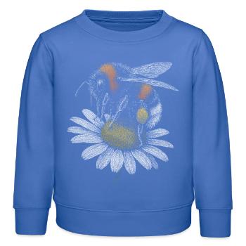 Hummel - Kinder Organic Sweatshirt Mini Changer von Stanley/Stella - carolina Blue - Vorne - AI Model Kid Female (0cm)