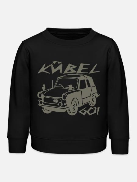 Kübel Trabi Stoffhund - Kinder Organic Sweatshirt Mini Changer von Stanley/Stella - Schwarz