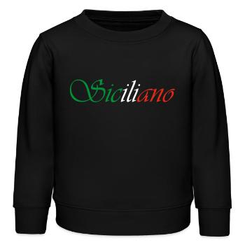 Siciliano - Sweat enfant bio Stanley/Stella - noir - Devant - AI Model Kid Male (0cm)