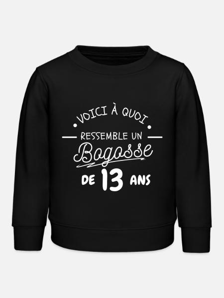 13-ÅRIG DRENG - Stanley/Stella børne sweatshirt økologisk - sort