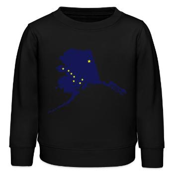 alaska - Sweat enfant bio Stanley/Stella - noir - Devant - AI Model Kid Male (0cm)