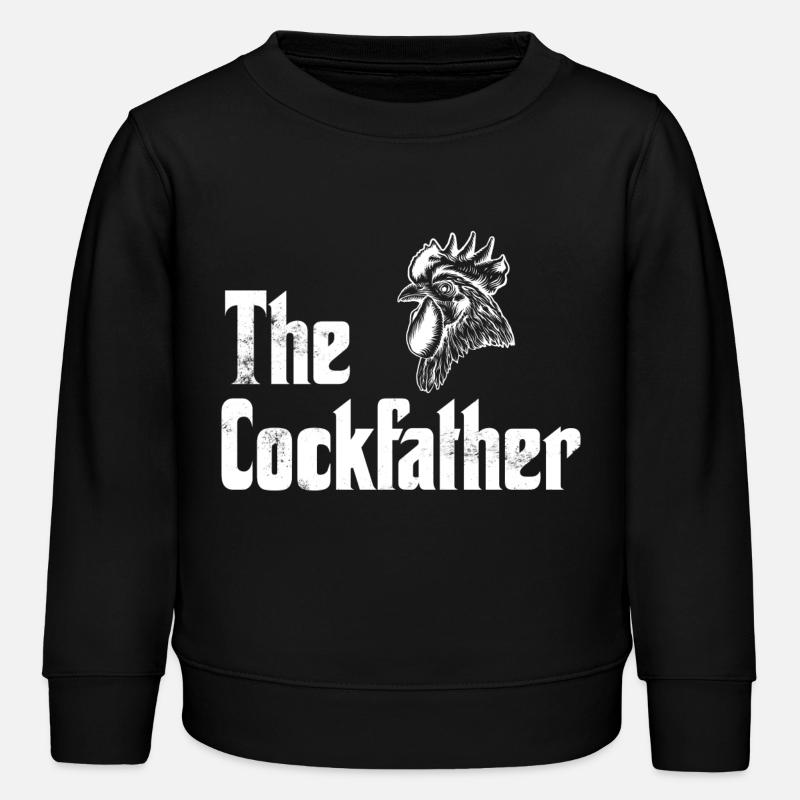 Poulet poulet coq - Sweat enfant bio Stanley/Stella - noir