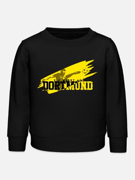 Fussball Dortmund - Kinder Organic Sweatshirt Mini Changer von Stanley/Stella - Schwarz