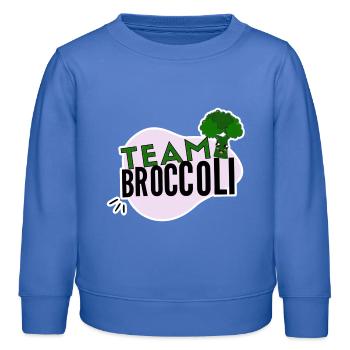 Team Brokkoli - Kinder Organic Sweatshirt Mini Changer von Stanley/Stella - carolina Blue - Vorne - AI Model Kid Female (0cm)