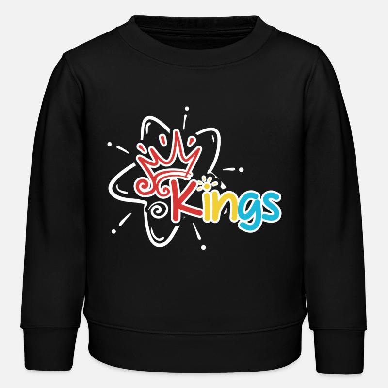 Kings Crown Atom Tee - Kids Organic Sweatshirt by Stanley/Stella - black