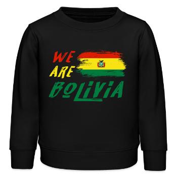 Nous sommes la Bolivie - Sweat enfant bio Stanley/Stella - noir - Devant - AI Model Kid Male (0cm)
