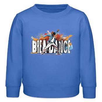 Breakdance Breakdancer Bboy - Kinder Organic Sweatshirt Mini Changer von Stanley/Stella - carolina Blue - Vorne - AI Model Kid Female (0cm)