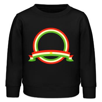 Kurdistan  - Kinder Organic Sweatshirt Mini Changer von Stanley/Stella - Schwarz - Vorne - AI Model Kid Male (0cm)