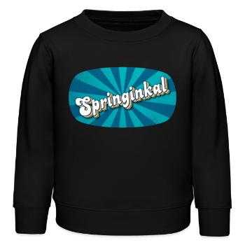 Springinkal - lebhafter Junge, Kosename - Kinder Organic Sweatshirt Mini Changer von Stanley/Stella - Schwarz - Vorne - AI Model Kid Male (0cm)