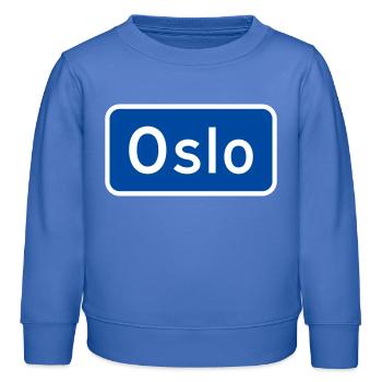 Oslo - Sweat enfant bio Stanley/Stella - carolina blue - Devant - AI Model Kid Female (0cm)
