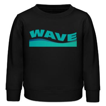 VAGUE - Sweat enfant bio Stanley/Stella - noir - Devant - AI Model Kid Male (0cm)