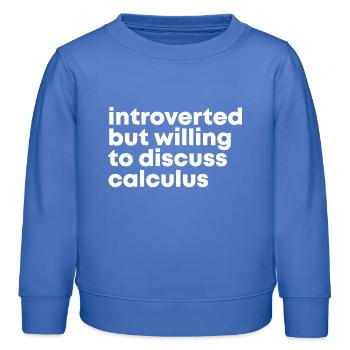 calcul - Sweat enfant bio Stanley/Stella - carolina blue - Devant - AI Model Kid Female (0cm)