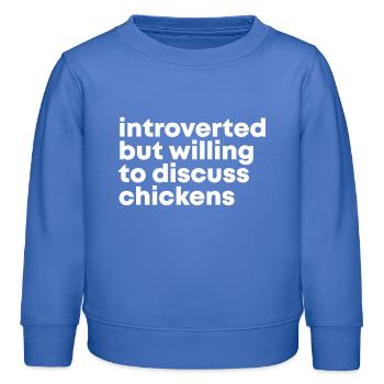 poulet - Sweat enfant bio Stanley/Stella - carolina blue - Devant - AI Model Kid Female (0cm)