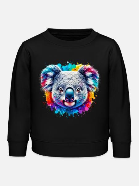 Koala - Kinder Organic Sweatshirt Mini Changer von Stanley/Stella - Schwarz