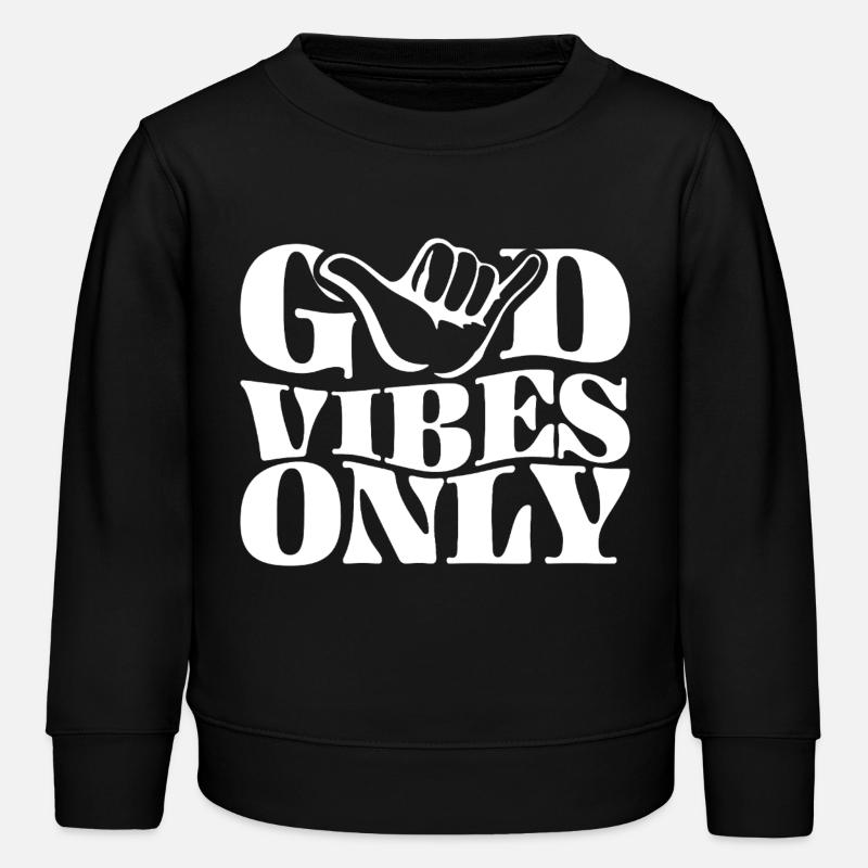 Énergie positive (blanc) - Sweat enfant bio Stanley/Stella - noir