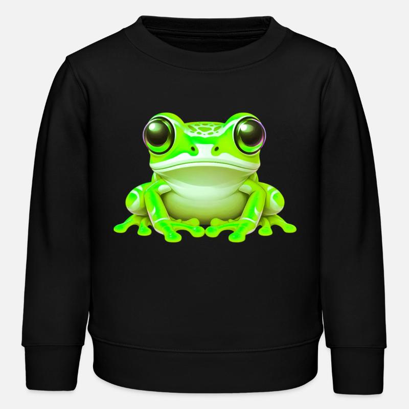 Grenouille - Sweat enfant bio Stanley/Stella - noir