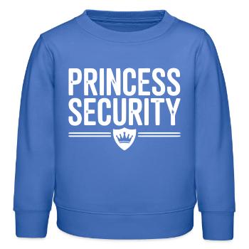 Prinzessin Sicherheit - Kinder Organic Sweatshirt Mini Changer von Stanley/Stella - carolina Blue - Vorne - AI Model Kid Female (0cm)