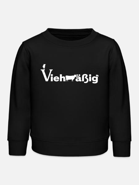 Viehmäßig - Kinder Organic Sweatshirt Mini Changer von Stanley/Stella - Schwarz