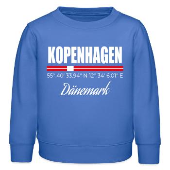 Kopenhagen - Kinder Organic Sweatshirt Mini Changer von Stanley/Stella - carolina Blue - Vorne - AI Model Kid Female (0cm)