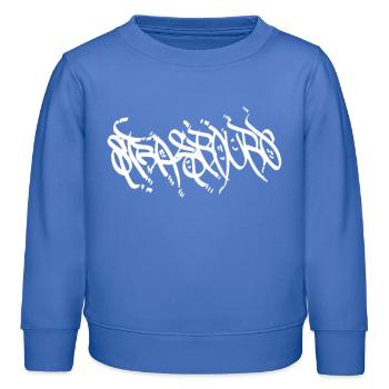 Urban Graffiti Strasbourg T-Shirt - Sweat enfant bio Stanley/Stella - carolina blue - Devant - AI Model Kid Female (0cm)