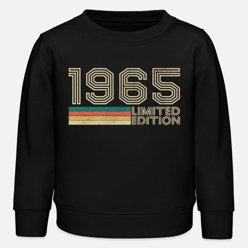 1965 Vintage Retro Geburtstagsgeschenk - Kinder Organic Sweatshirt Mini Changer von Stanley/Stella - Schwarz