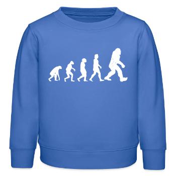 Bigfoot Sasquatch Cache-cache Dictons - Sweat enfant bio Stanley/Stella - carolina blue - Devant - AI Model Kid Female (0cm)
