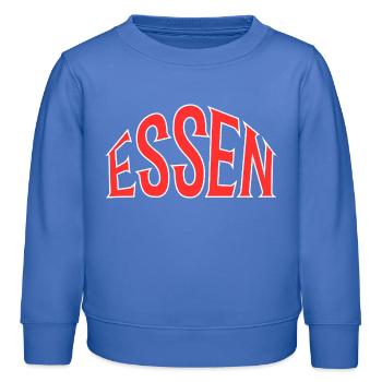 Essen - Kinder Organic Sweatshirt Mini Changer von Stanley/Stella - carolina Blue - Vorne - AI Model Kid Female (0cm)