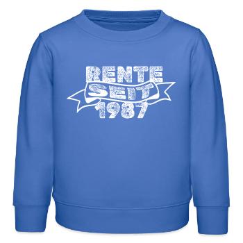 1987 - Kinder Organic Sweatshirt Mini Changer von Stanley/Stella - carolina Blue - Vorne - AI Model Kid Female (0cm)